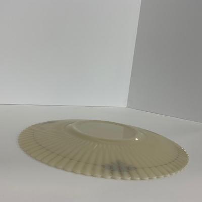 -184- DISHES | White Petalware MacBeth Evans Glass Co. | Large Plates