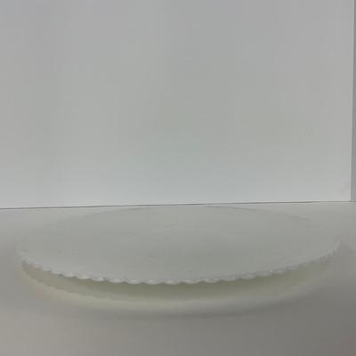 -184- DISHES | White Petalware MacBeth Evans Glass Co. | Large Plates