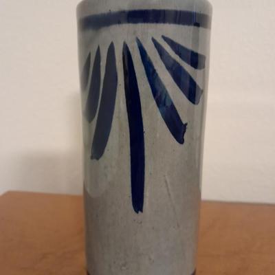 Two Mexico signed pottery vases.