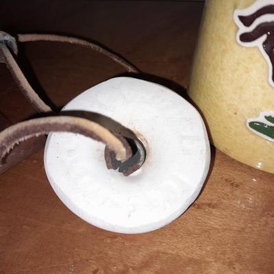 Two Vintage pottery windchimes Southwest style
