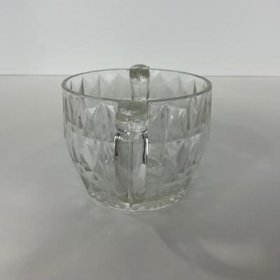 -186- GLASSWARE | Windsor Diamond Jeanette Glass Co. | Creamer & Sugar