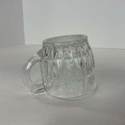 -186- GLASSWARE | Windsor Diamond Jeanette Glass Co. | Creamer & Sugar