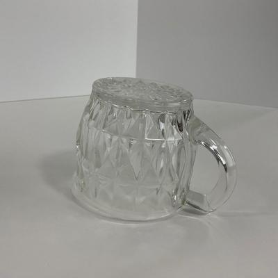 -186- GLASSWARE | Windsor Diamond Jeanette Glass Co. | Creamer & Sugar