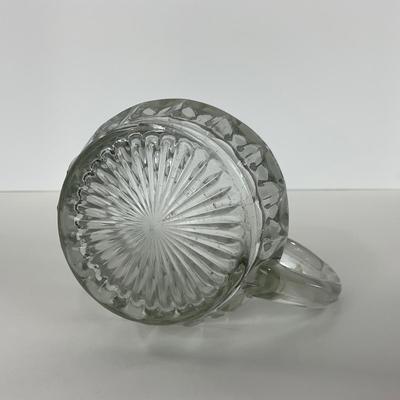 -187- GLASSWARE | Windsor Diamond Jeanette Glass Co. | Creamer, Sugar, & Butter Dish