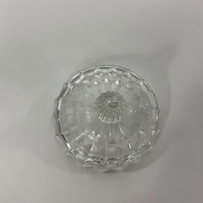-187- GLASSWARE | Windsor Diamond Jeanette Glass Co. | Creamer, Sugar, & Butter Dish