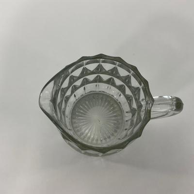 -187- GLASSWARE | Windsor Diamond Jeanette Glass Co. | Creamer, Sugar, & Butter Dish