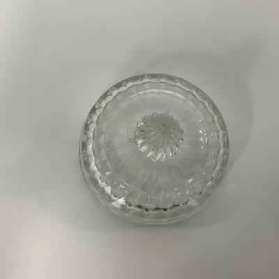 -187- GLASSWARE | Windsor Diamond Jeanette Glass Co. | Creamer, Sugar, & Butter Dish