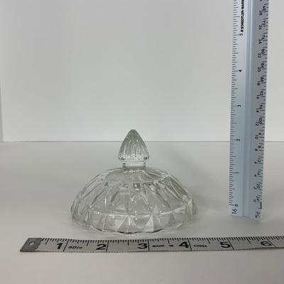 -187- GLASSWARE | Windsor Diamond Jeanette Glass Co. | Creamer, Sugar, & Butter Dish