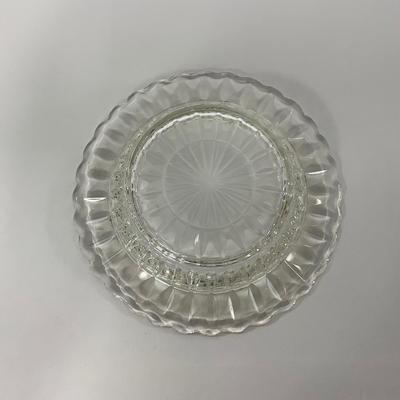 -187- GLASSWARE | Windsor Diamond Jeanette Glass Co. | Creamer, Sugar, & Butter Dish