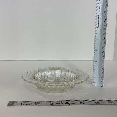 -187- GLASSWARE | Windsor Diamond Jeanette Glass Co. | Creamer, Sugar, & Butter Dish