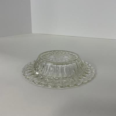 -187- GLASSWARE | Windsor Diamond Jeanette Glass Co. | Creamer, Sugar, & Butter Dish