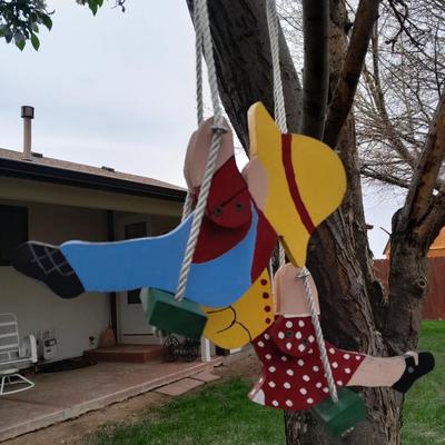 Patio & Home swinging man & woman yard decoration (1 of 3)