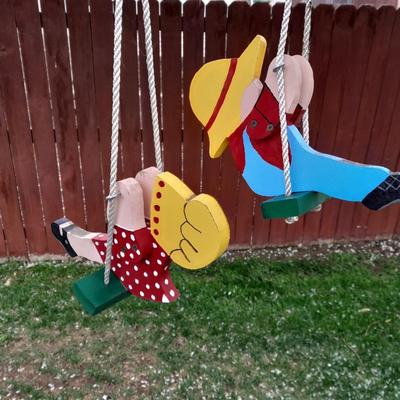 Patio & Home swinging man & woman yard decoration (1 of 3)