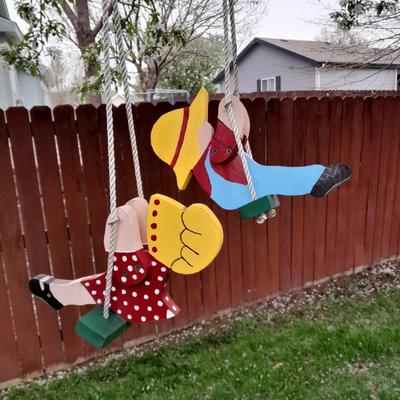 Patio & Home swinging man & woman yard decoration (1 of 3)