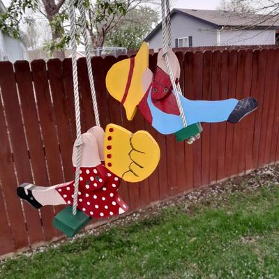 Patio & Home swinging man & woman yard decoration (1 of 3)