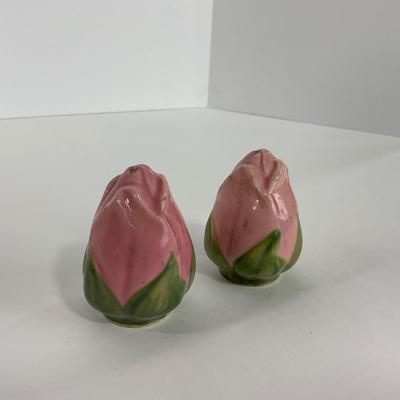 -194- DISHES | Franciscan Desert Rose | Gravy Dish, Salt & Pepper Shakers