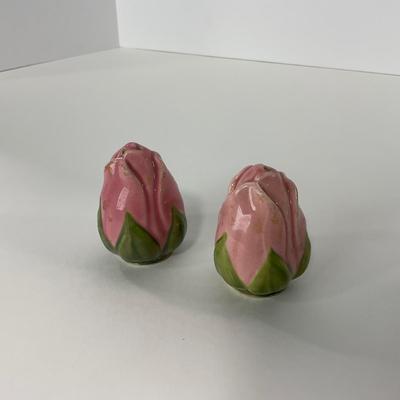 -194- DISHES | Franciscan Desert Rose | Gravy Dish, Salt & Pepper Shakers