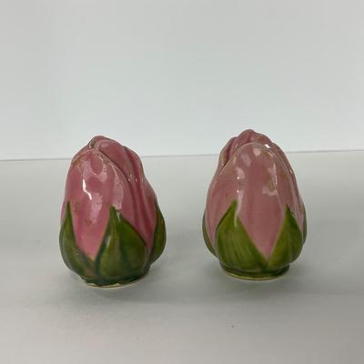 -194- DISHES | Franciscan Desert Rose | Gravy Dish, Salt & Pepper Shakers