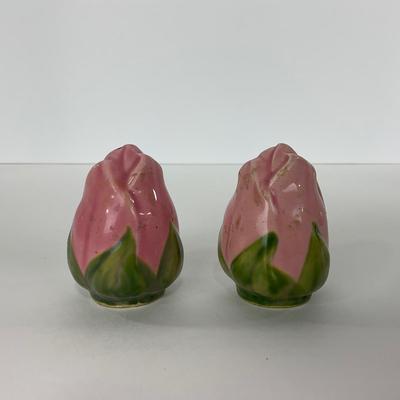 -194- DISHES | Franciscan Desert Rose | Gravy Dish, Salt & Pepper Shakers