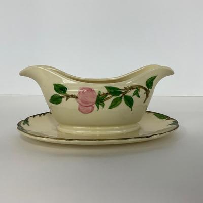 -194- DISHES | Franciscan Desert Rose | Gravy Dish, Salt & Pepper Shakers