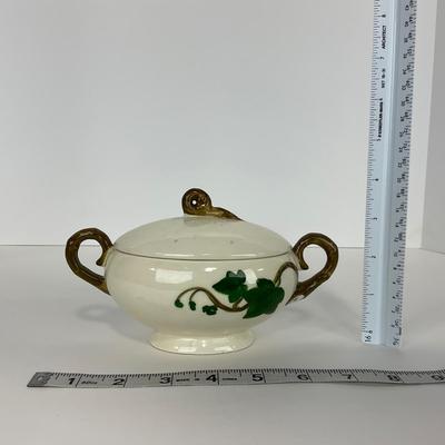-195- DISHES | Ivy Metlox Poppytrail | Tray, Creamer & Lidded Sugar