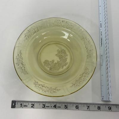 -196- GLASSWARE | Sharon Cabbage Rose Federal Glass Co. | Sugar & Dish