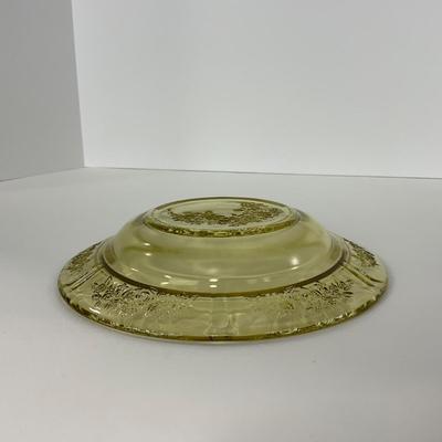 -196- GLASSWARE | Sharon Cabbage Rose Federal Glass Co. | Sugar & Dish