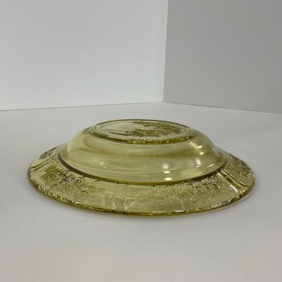 -196- GLASSWARE | Sharon Cabbage Rose Federal Glass Co. | Sugar & Dish