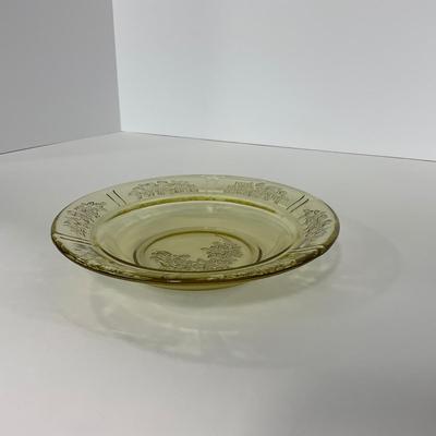 -196- GLASSWARE | Sharon Cabbage Rose Federal Glass Co. | Sugar & Dish
