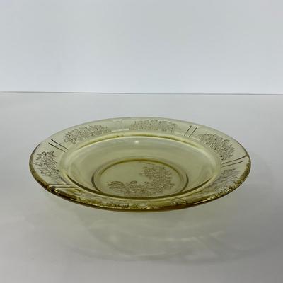 -196- GLASSWARE | Sharon Cabbage Rose Federal Glass Co. | Sugar & Dish