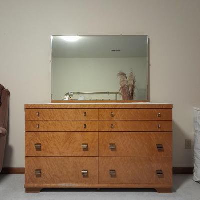 Mid Century Modern 8 drawer dresser with Mirror United Furniture Corp.
