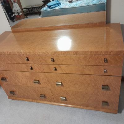 Mid Century Modern 8 drawer dresser with Mirror United Furniture Corp.