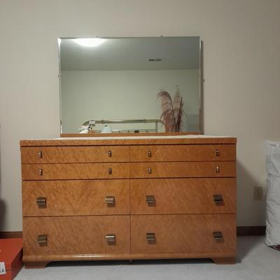Mid Century Modern 8 drawer dresser with Mirror United Furniture Corp.