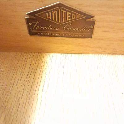 Mid Century Modern 8 drawer dresser with Mirror United Furniture Corp.