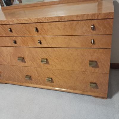 Mid Century Modern 8 drawer dresser with Mirror United Furniture Corp.