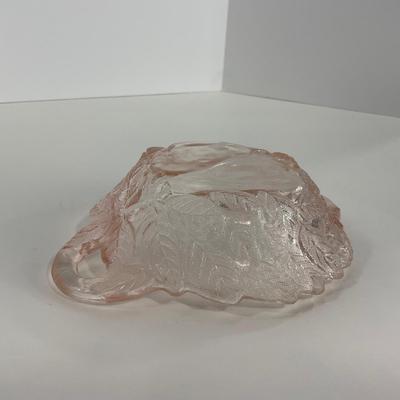 -201- GLASSWARE | Pink Avocado Sweet Pear Indiana Glass Co. | Olive Dish