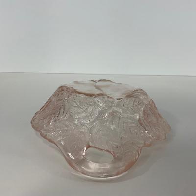 -201- GLASSWARE | Pink Avocado Sweet Pear Indiana Glass Co. | Olive Dish