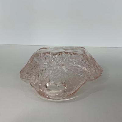 -201- GLASSWARE | Pink Avocado Sweet Pear Indiana Glass Co. | Olive Dish