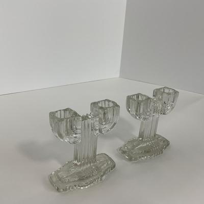 -202- GLASSWARE | Queen Mary Hocking Glass Co. | Candlesticks