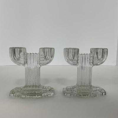 -202- GLASSWARE | Queen Mary Hocking Glass Co. | Candlesticks