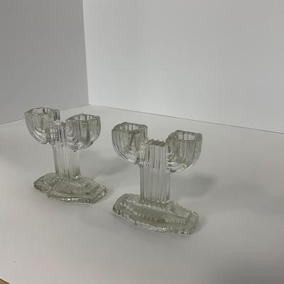 -202- GLASSWARE | Queen Mary Hocking Glass Co. | Candlesticks