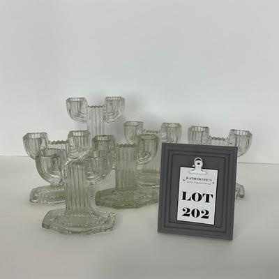 -202- GLASSWARE | Queen Mary Hocking Glass Co. | Candlesticks