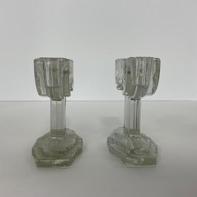 -202- GLASSWARE | Queen Mary Hocking Glass Co. | Candlesticks