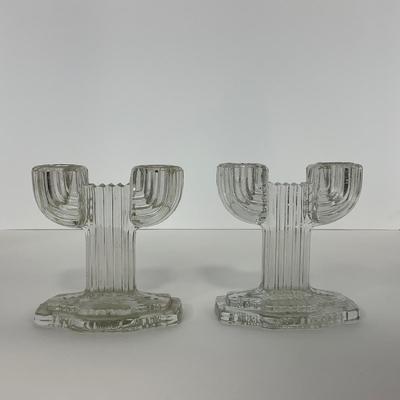 -202- GLASSWARE | Queen Mary Hocking Glass Co. | Candlesticks