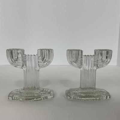 -202- GLASSWARE | Queen Mary Hocking Glass Co. | Candlesticks
