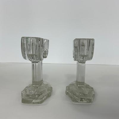 -202- GLASSWARE | Queen Mary Hocking Glass Co. | Candlesticks