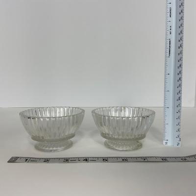 -203- GLASSWARE | Heisey Glass Creamer & Sugar | Queen Mary  Glass Sherbets