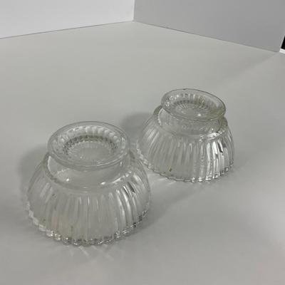 -203- GLASSWARE | Heisey Glass Creamer & Sugar | Queen Mary  Glass Sherbets