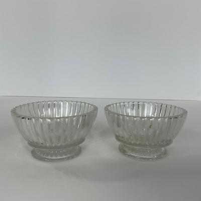 -203- GLASSWARE | Heisey Glass Creamer & Sugar | Queen Mary  Glass Sherbets