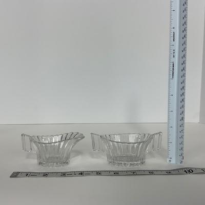 -203- GLASSWARE | Heisey Glass Creamer & Sugar | Queen Mary  Glass Sherbets